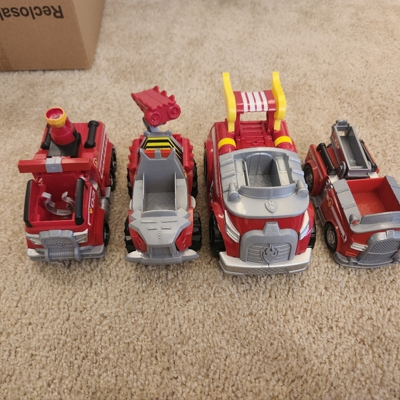 Paw Patrol Fire Truck Lot Of 4 - Picture 1 of 1